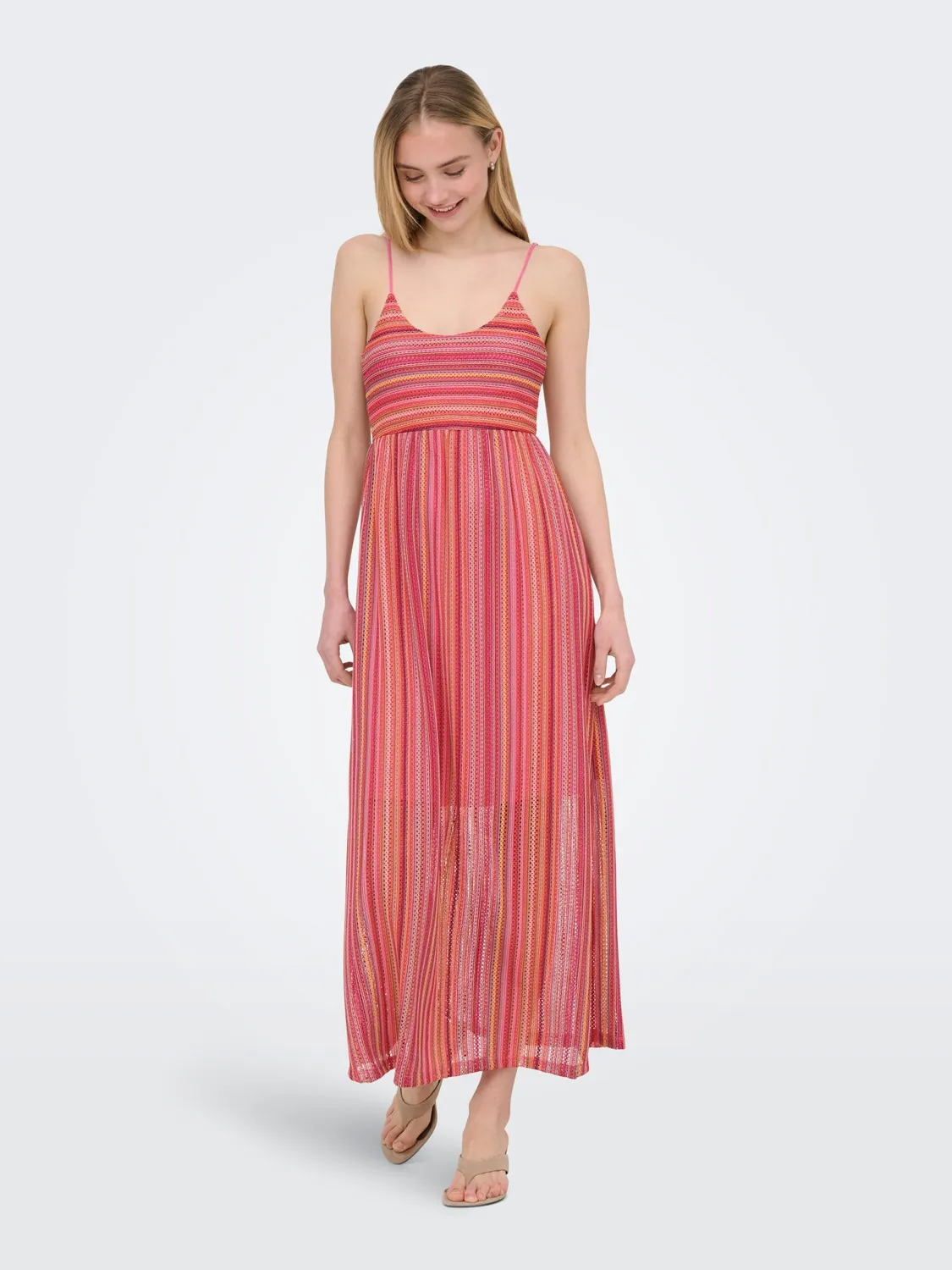 ONLY ONLSANDY vestito lungo lampone Raspberry