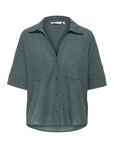 ONLY Onltizana camicia donna manica corta verde