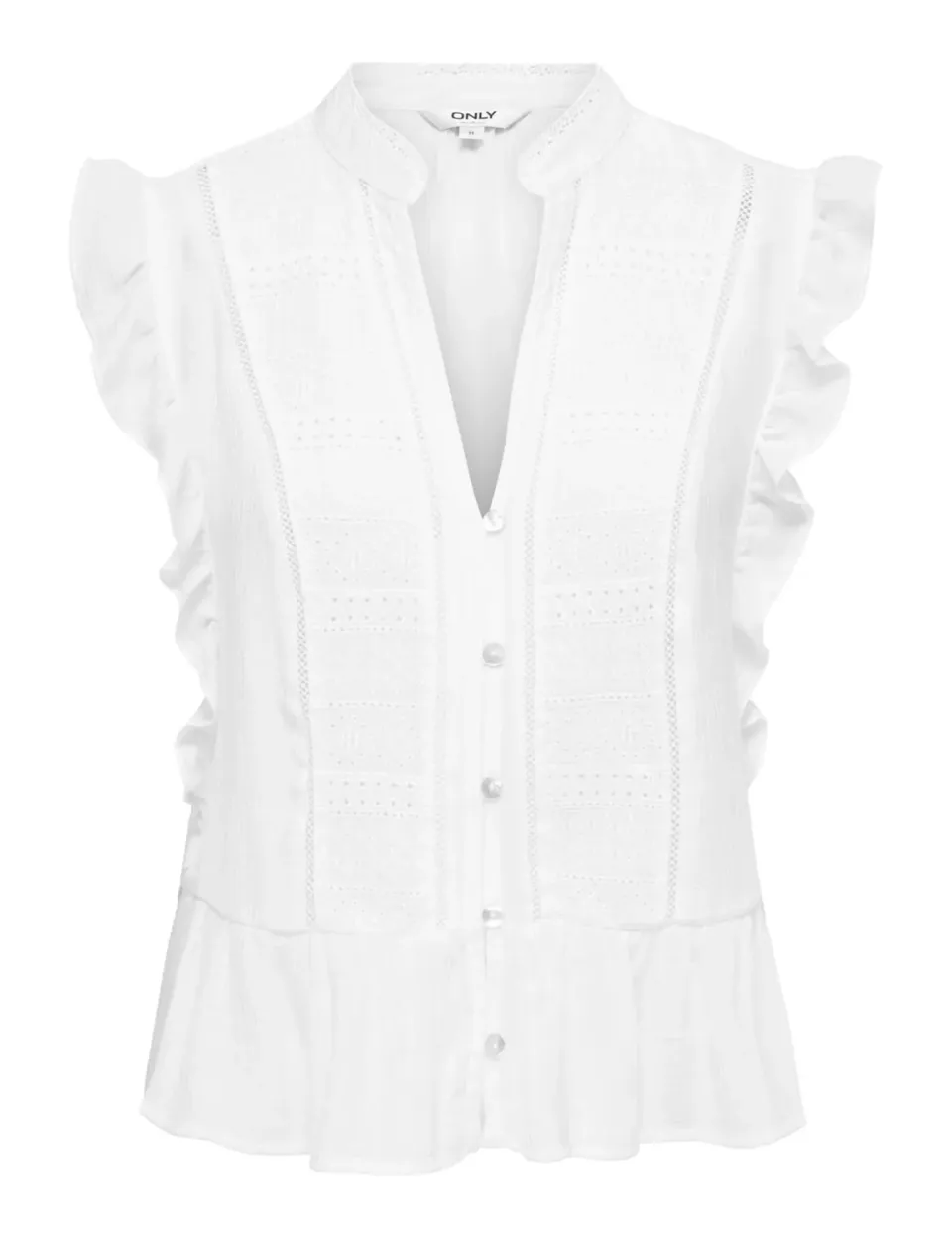 ONLY Onlhenny top bianco taglia L