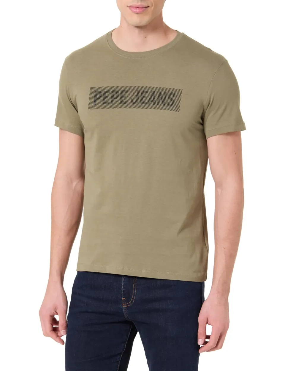 Pepe Jeans Optic Logo t-shirt uomo grigio slim