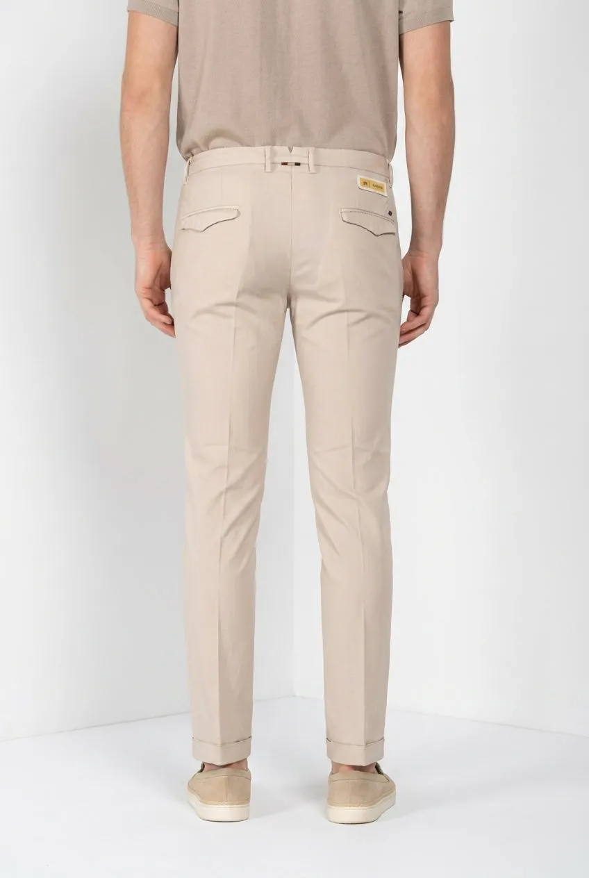 Mason's Torino City chino uomo bianco slim lana