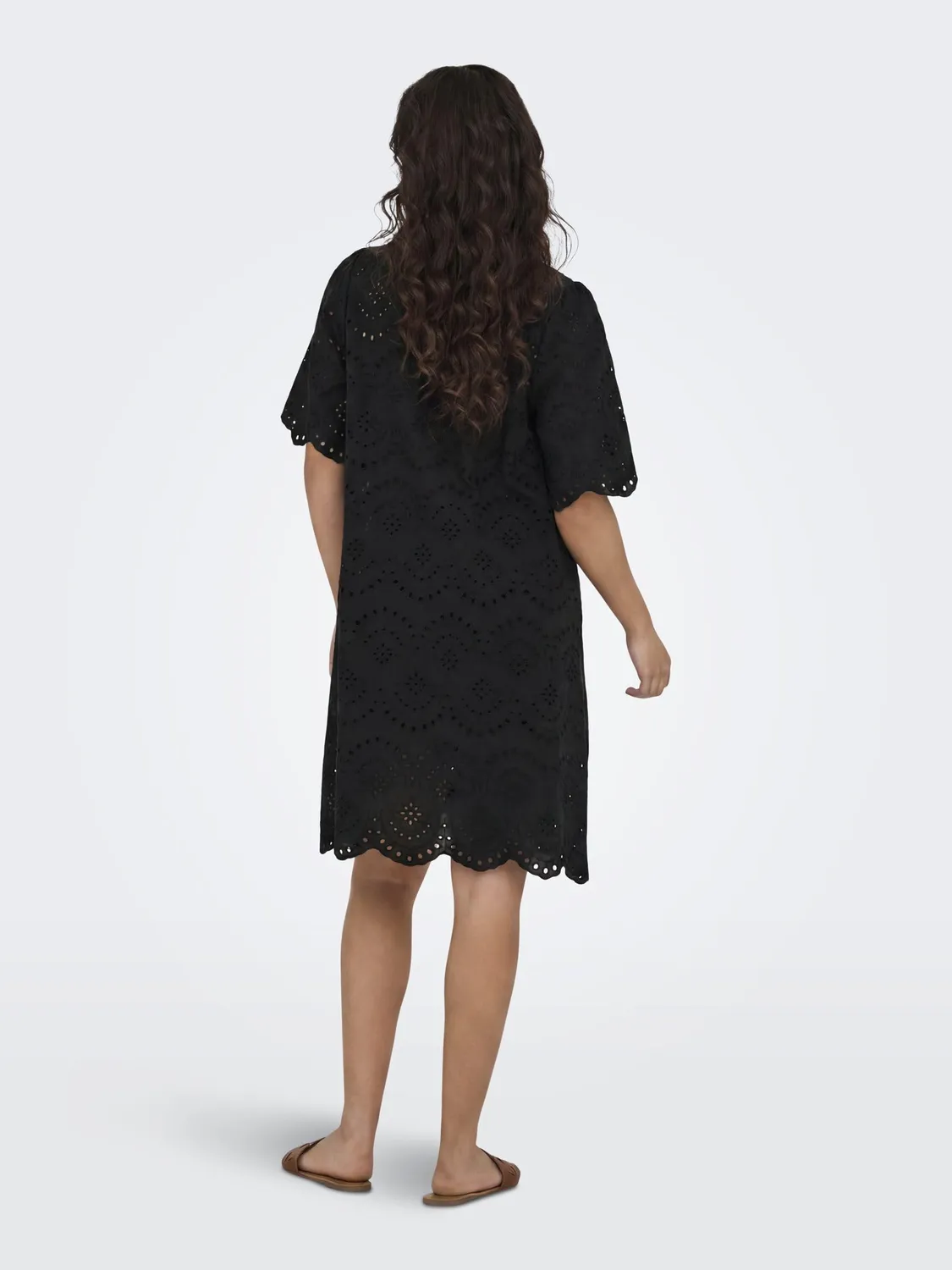 ONLY Onlvalais Vestito Corto Nero Leggero