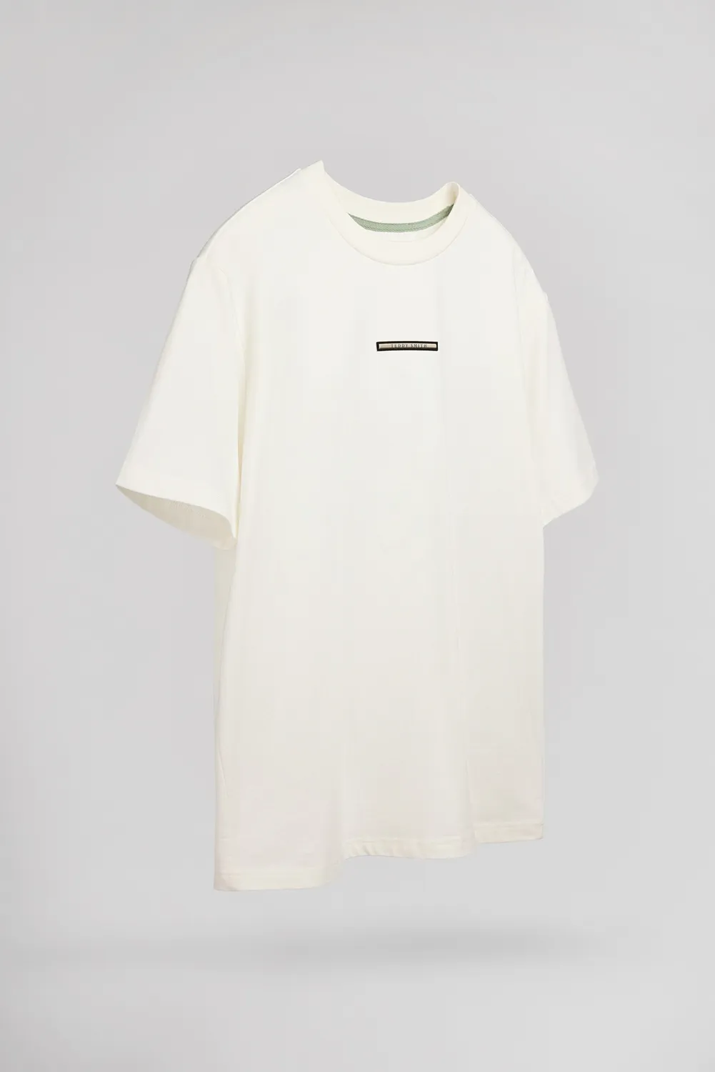 Teddy Smith T-Olivio MC t-shirt uomo bianca vestibilità ampia
