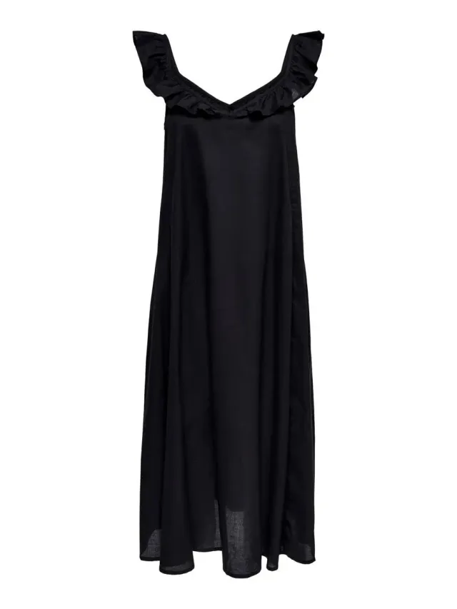 ONLY Onlallie Life Vestito Donna Lungo con Bretelle