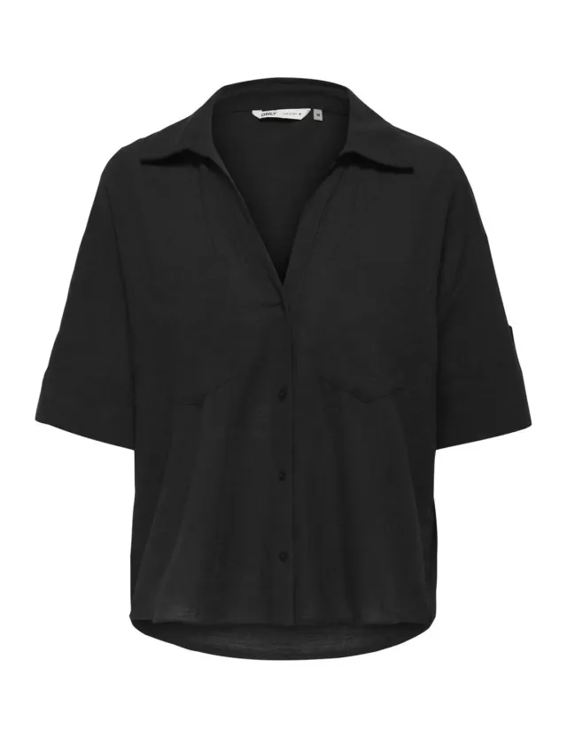 ONLY Onltizana camicia donna manica corta verde