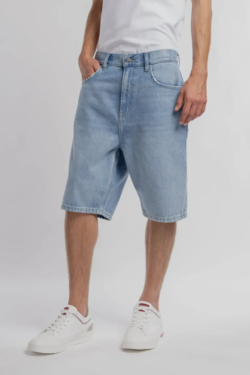 Teddy Smith S-Axel shorts uomo denim indaco chiaro