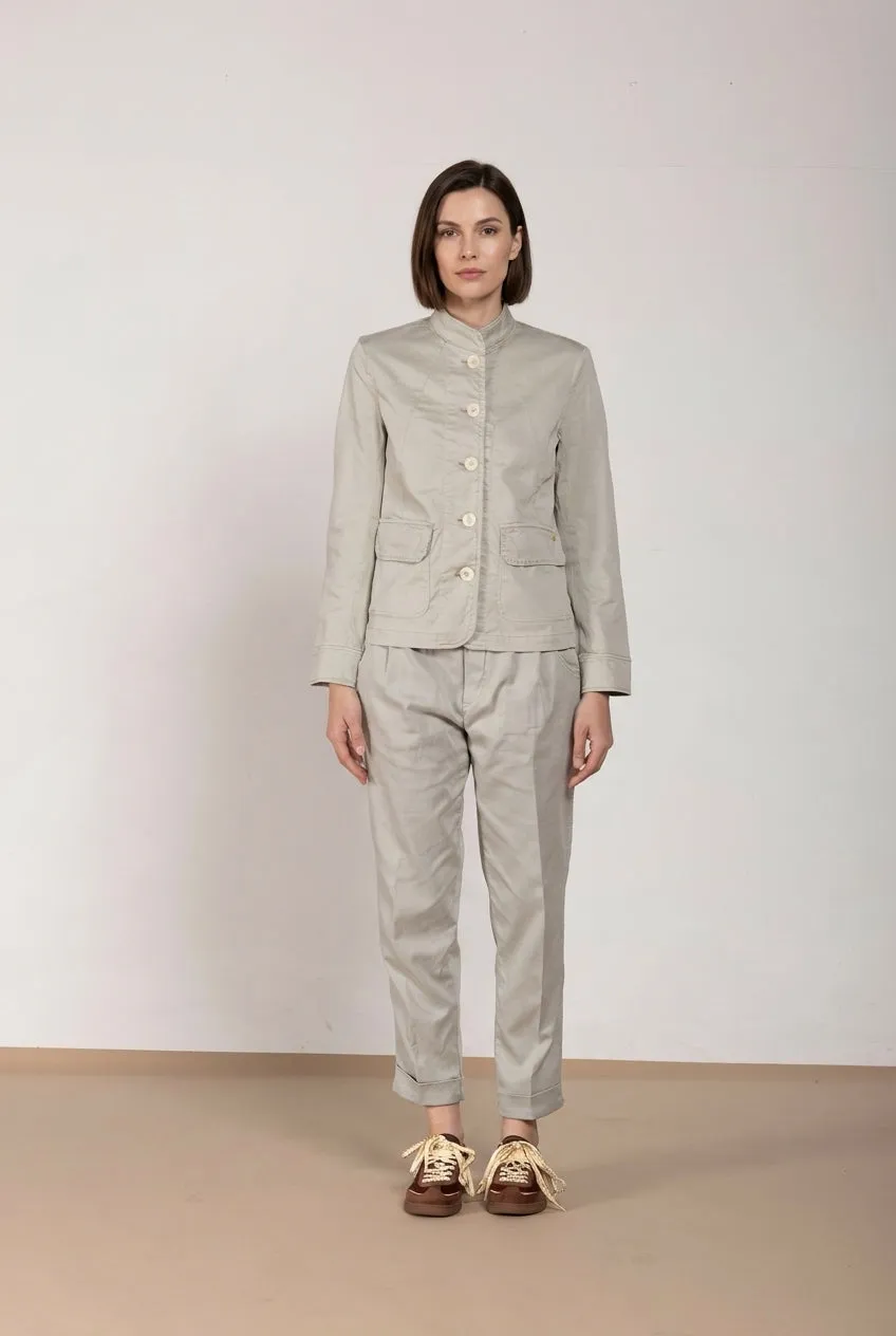 Mason's Karen New giubbotto donna celeste stretch