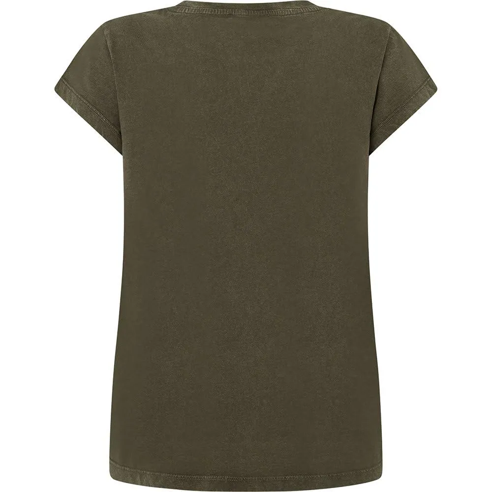 Pepe Jeans Felice T-Shirt Donna Arancione Tramonto acido