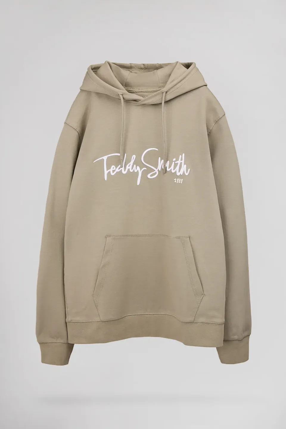 Teddy Smith S-Evry Hoody felpa kaki bleach