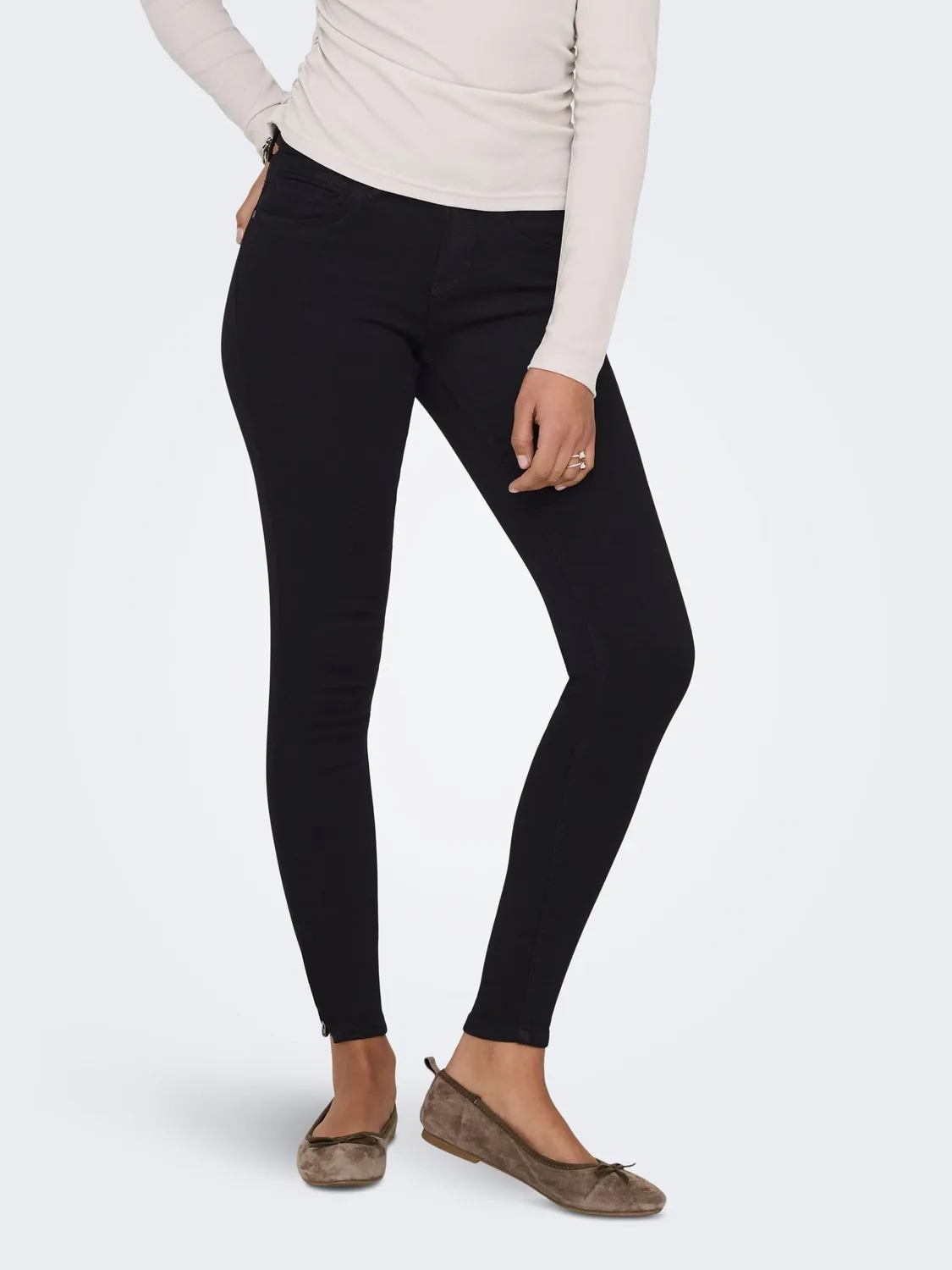 ONLY ONLKENDELL Jeans Skinny Donna Nero M/30L