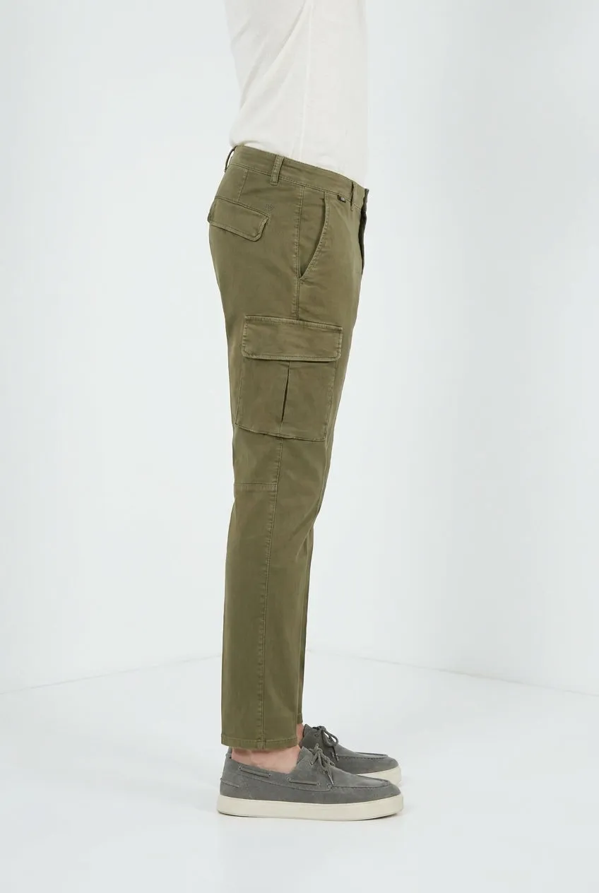 Mason's Chile cargo uomo rosmarino regular fit lino