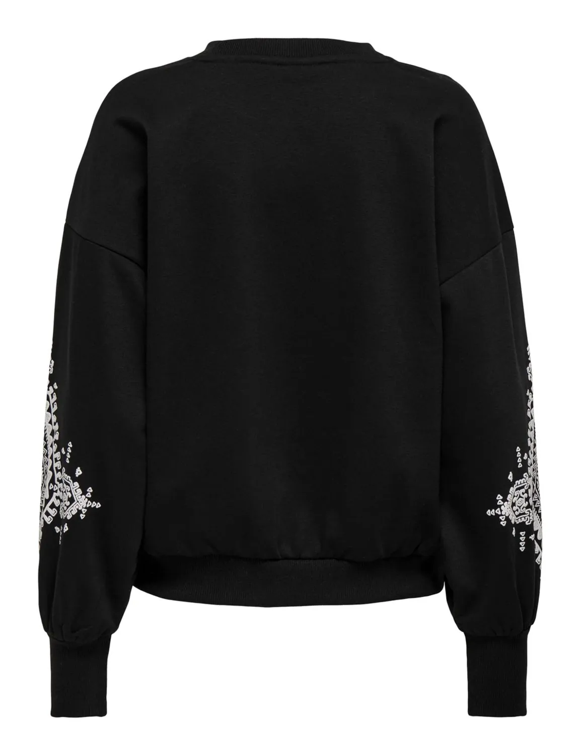 ONLY Onlbrooke L/S O-Neck Flower Swt Noos felpa nera XL