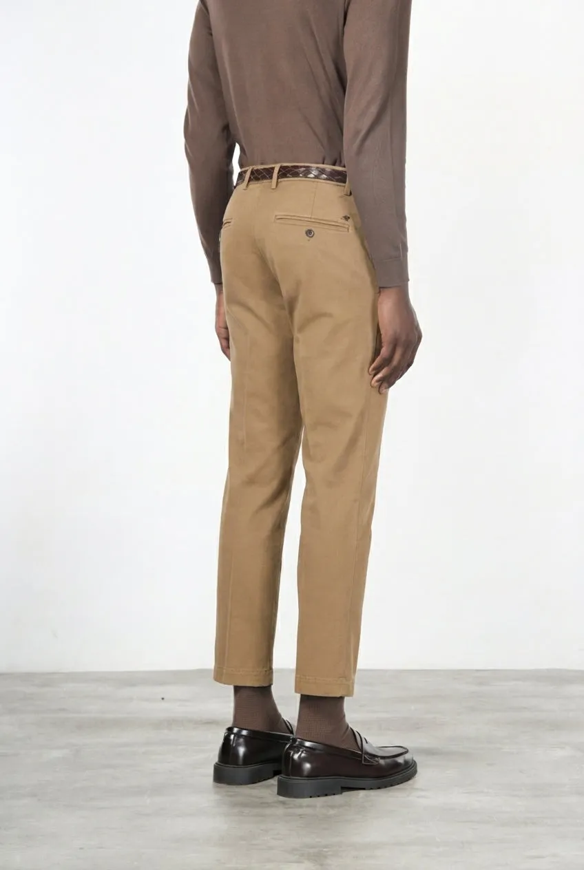 Mason's Milano chino uomo beige scuro extra slim