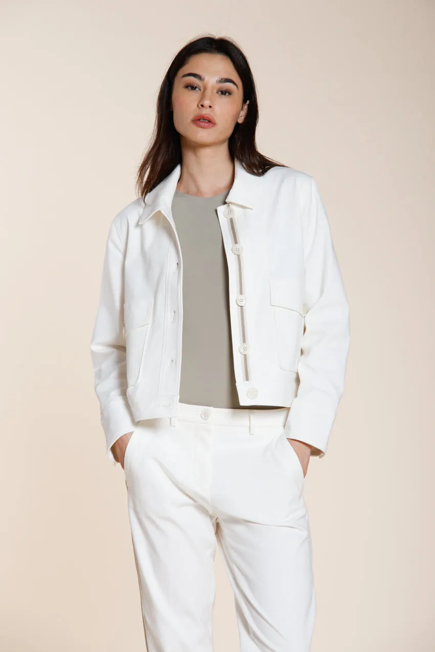 Mason's Odette Giacca Donna Bianco Jersey Athleisure
