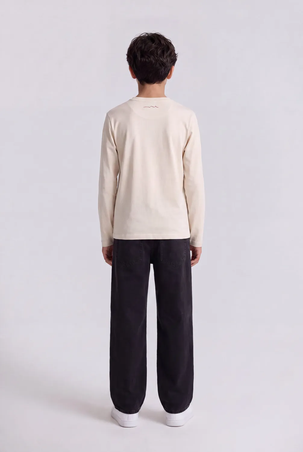 Teddy Smith T-Company ML Jr maglia maniche lunghe crema bimbo