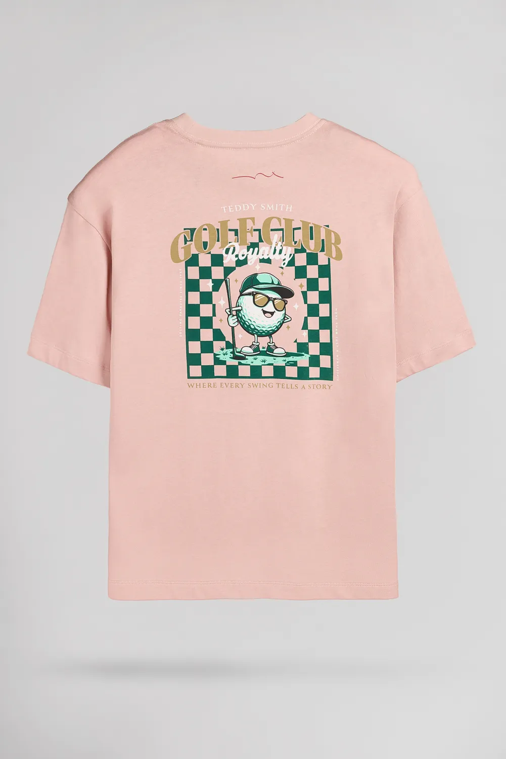 Teddy Smith T-Damien MC JR t-shirt rosa bambino cotone