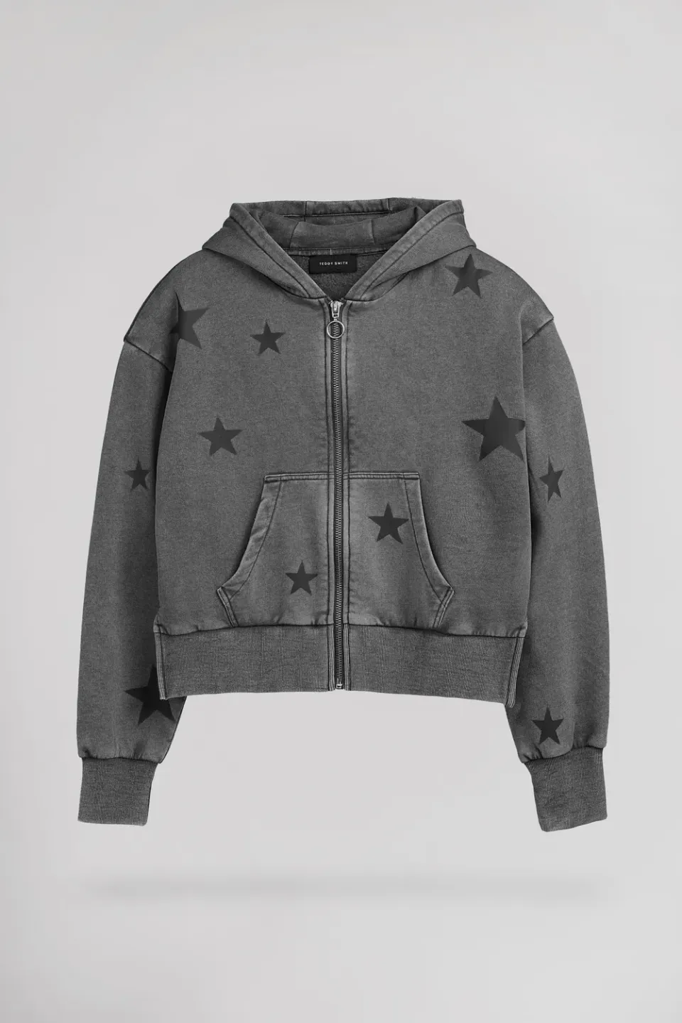 Teddy Smith G-Wahou JR felpa bambina nero con cappuccio