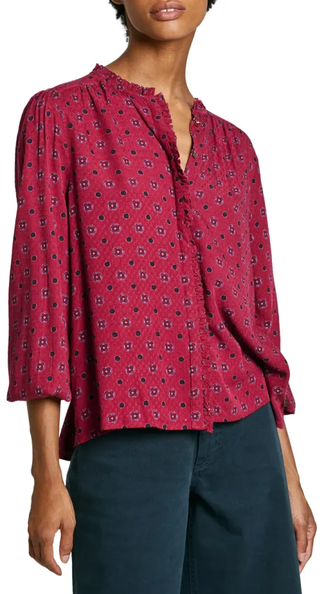 Pepe Jeans Ora Camicia Donna M Maniche Lunghe Volant