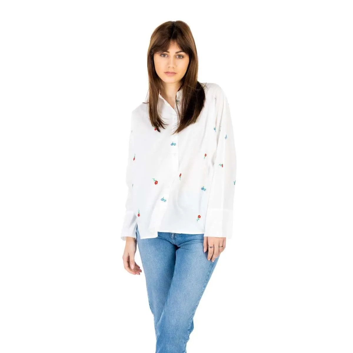 ONLY Onlnew Shirt camicia Brunnera Blue fantasia floreale