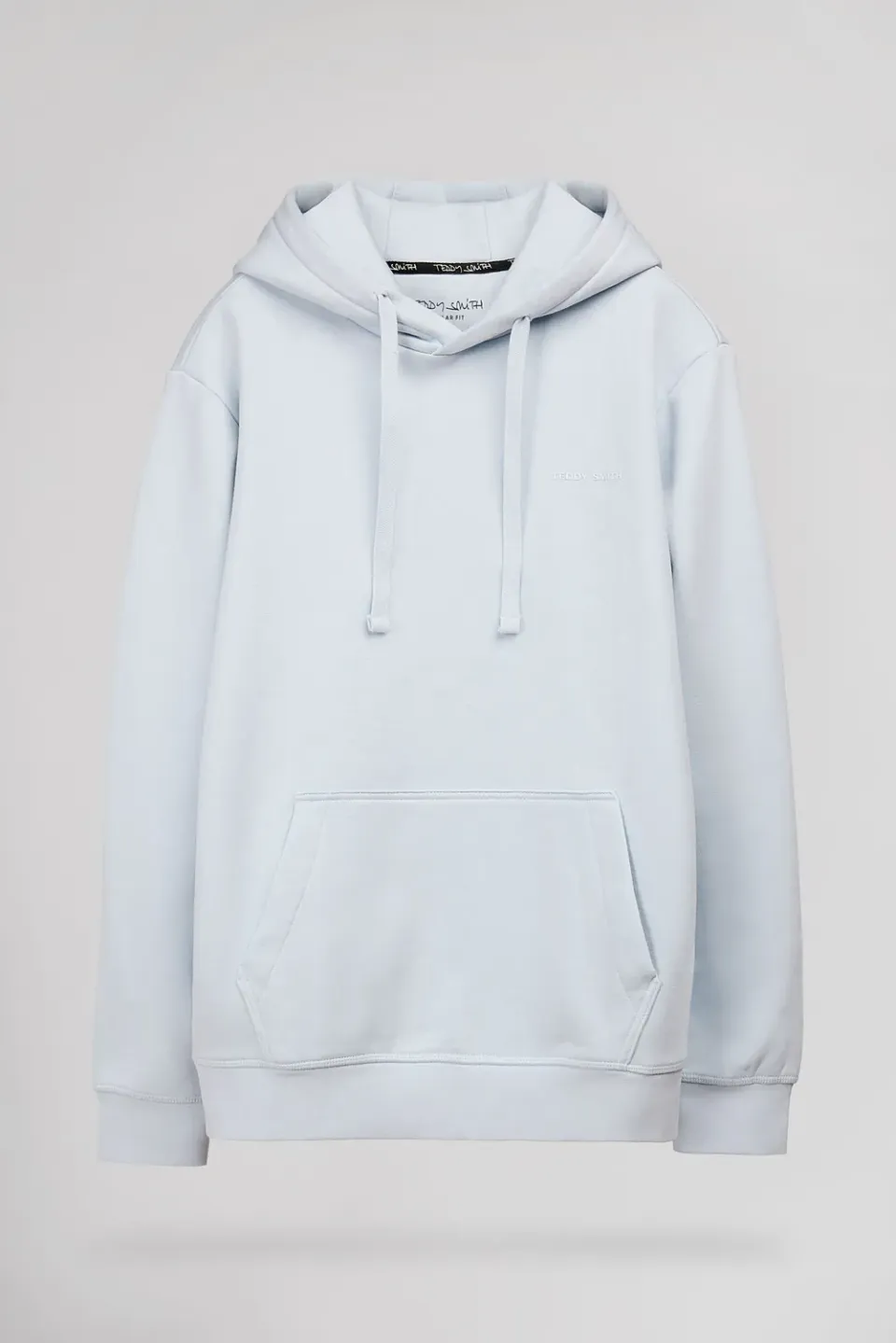 Teddy Smith Nark Hoody felpa cappuccio azzurra uomo