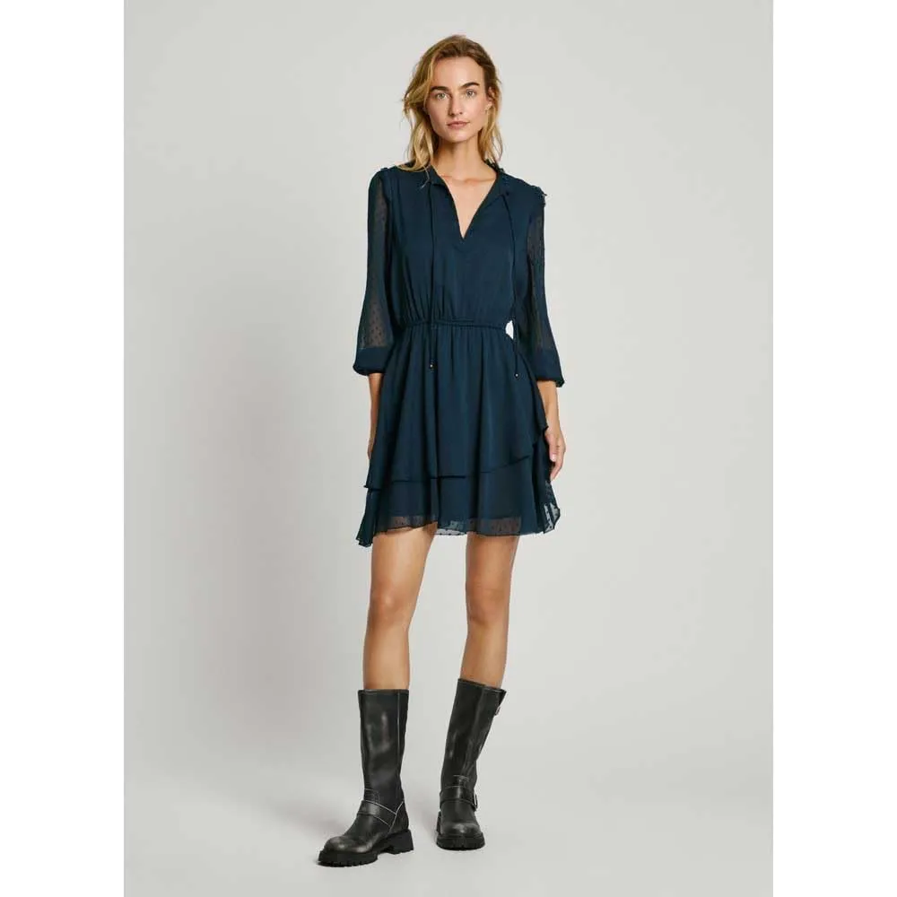 Pepe Jeans Otto Vestito Donna M Mini con Volant