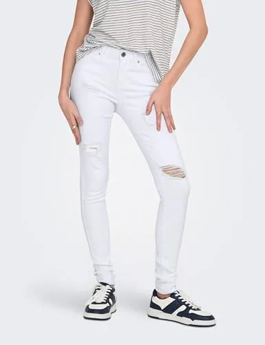 ONLY Onlwauw jeans destroy donna M/34 bleach