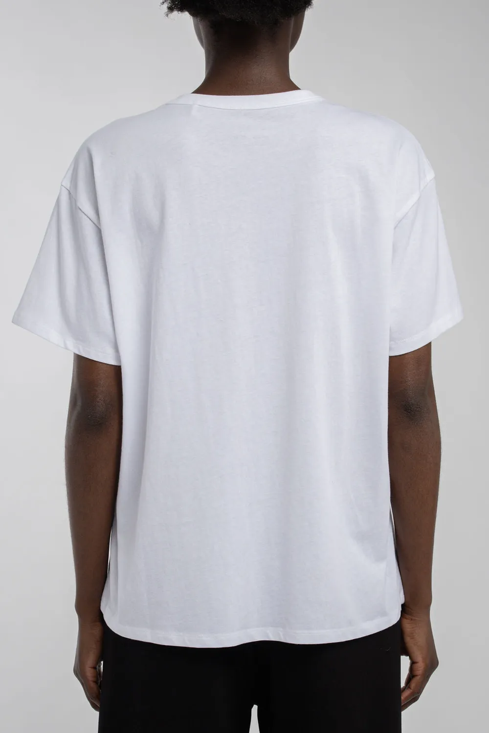 Teddy Smith T-Ley MC t-shirt donna oversize bianca cotone
