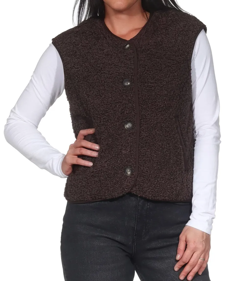 ONLY Onlines cappotto teddy taglia S marrone
