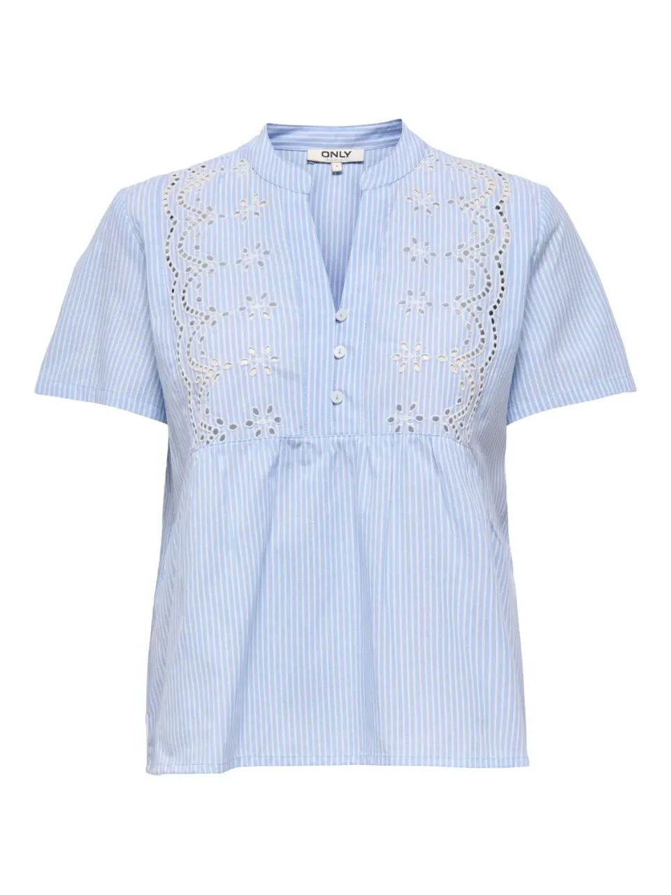ONLY Onlskano Top Donna XS manica corta ricamato