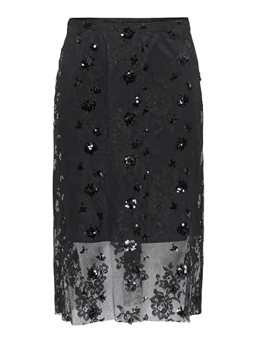 ONLY Onlsinna MW Lace top L nero pizzo