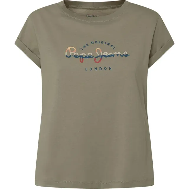 Pepe Jeans Evette t-shirt donna girocollo maniche roll