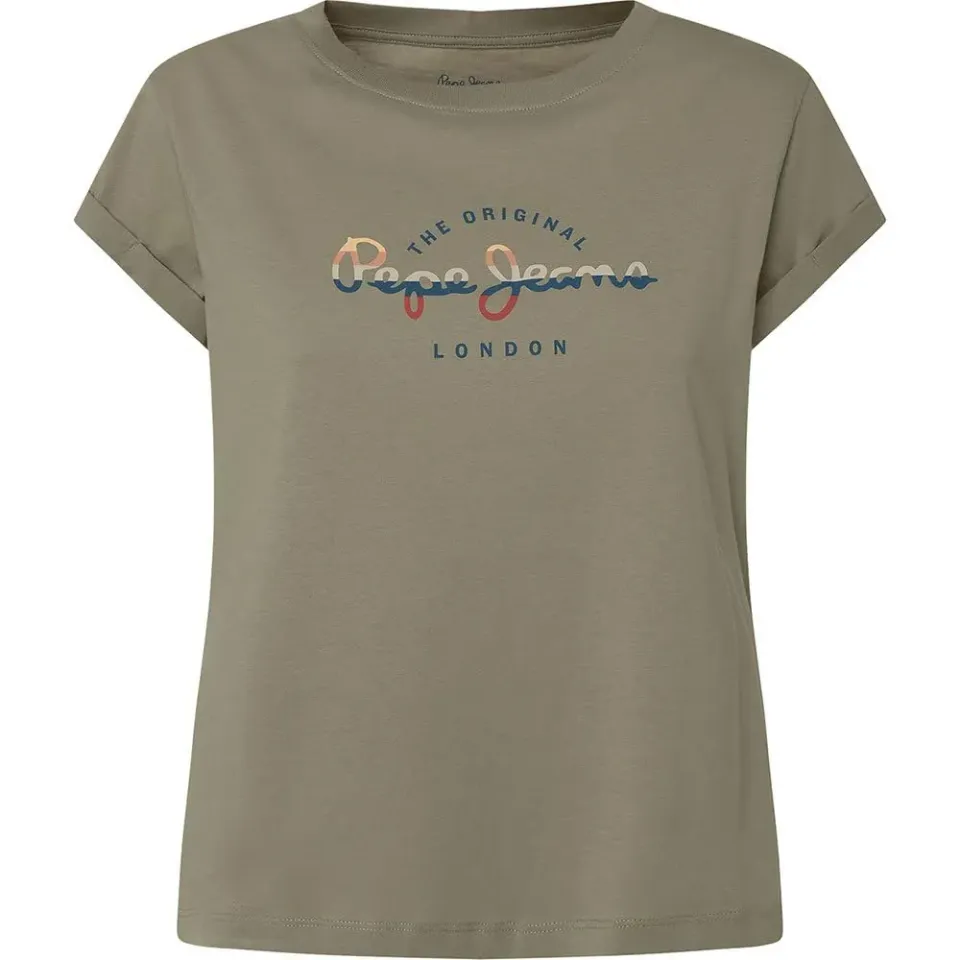 Pepe Jeans Evette t-shirt donna girocollo logo