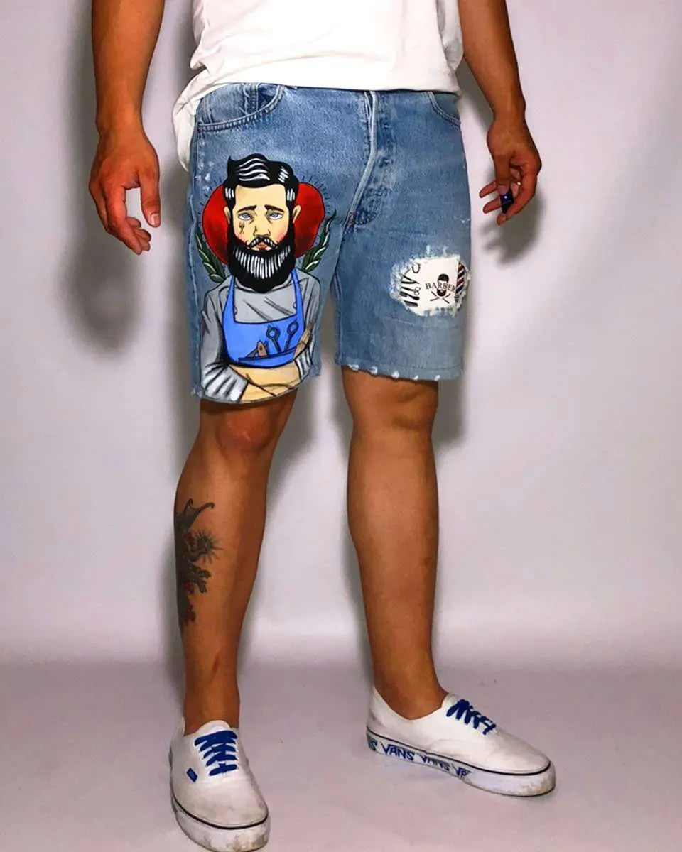 Never Say Never Levi's Vintage Bermuda Barber Old dipinto