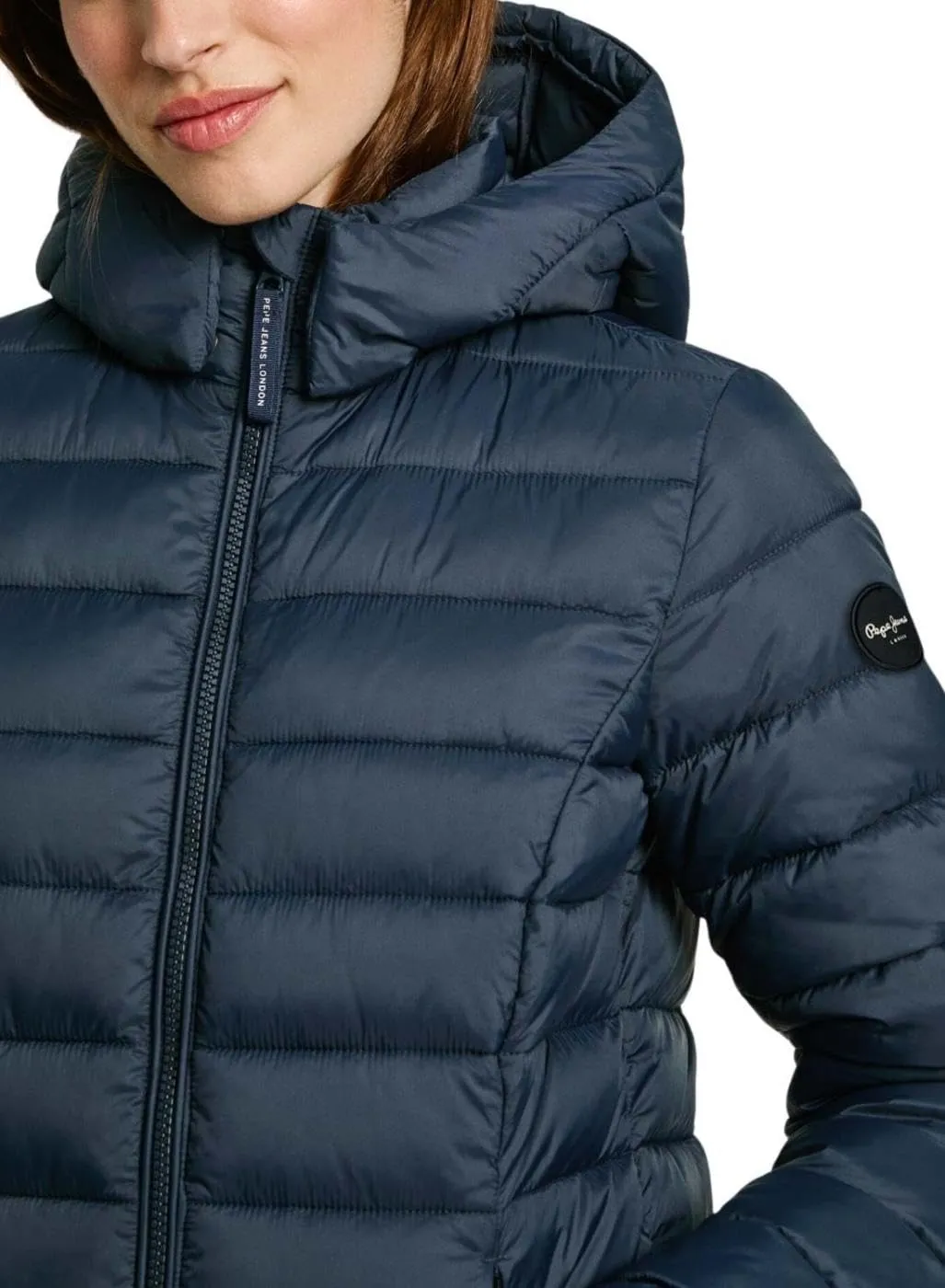 Pepe Jeans Ammy Long giacca donna Dulwich Blue piumino lungo