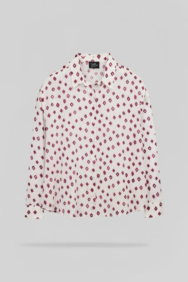 Teddy Smith C-Liviana camicia donna lampone scuro voile