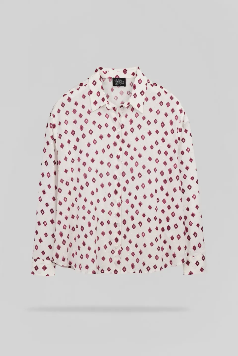 Teddy Smith C-Liviana camicia donna lampone scuro voile