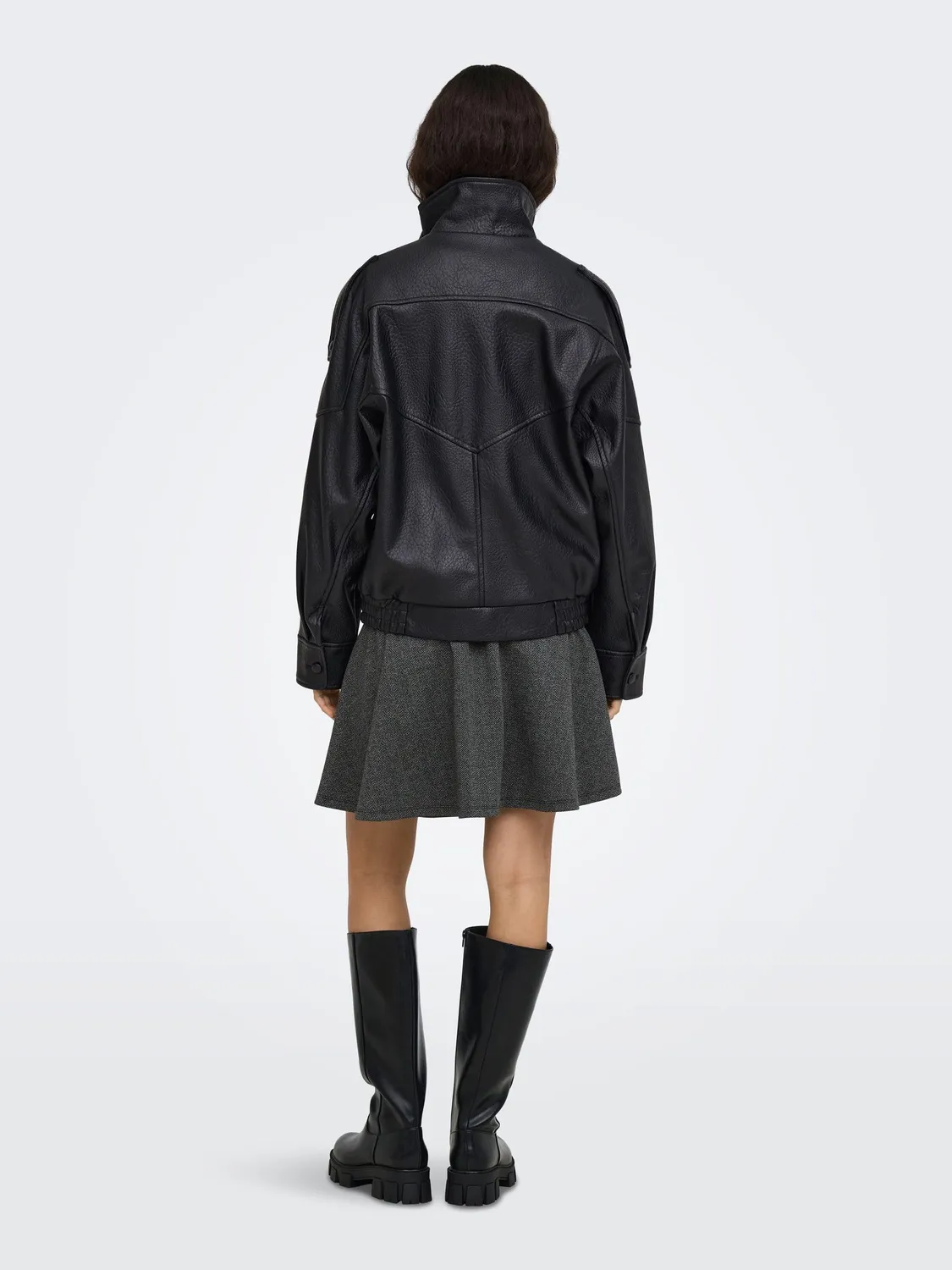 ONLY Onlvani L/S Giacca Ecopelle Donna L Nera