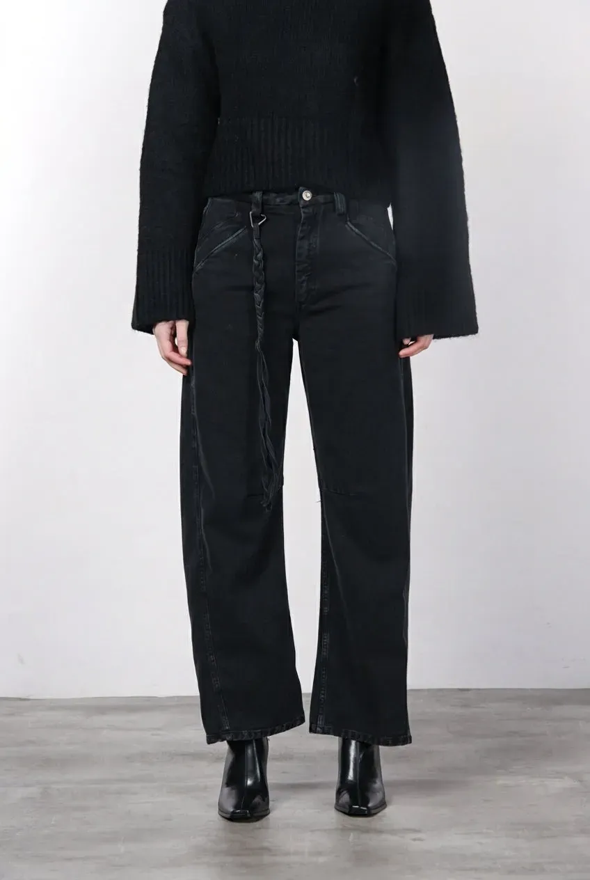 Mason's Veronique chino donna nero balloon fit