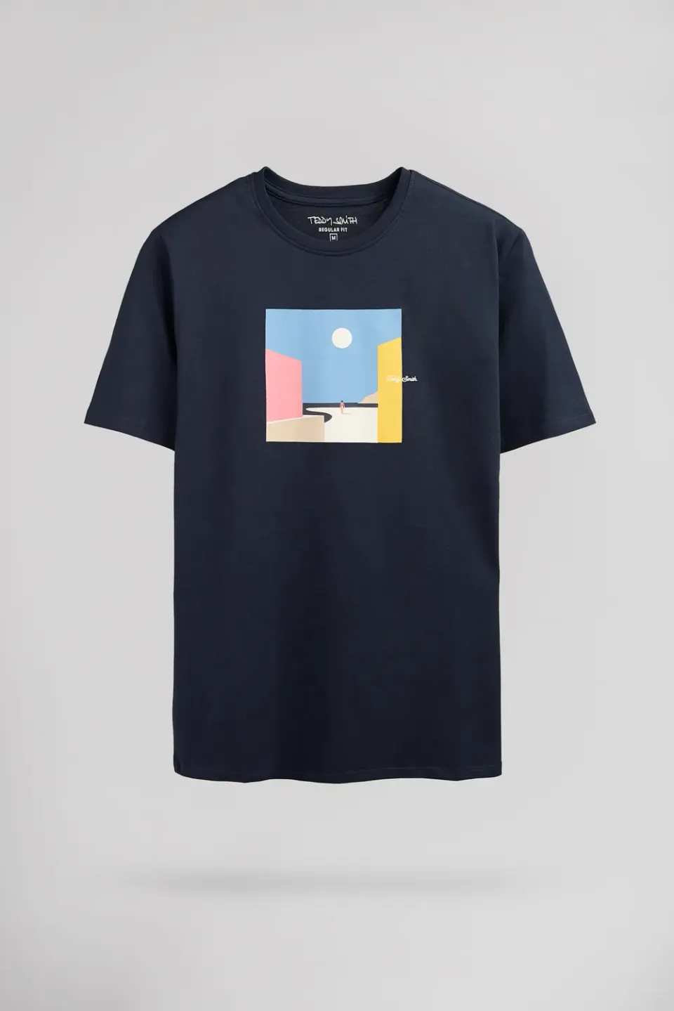 Teddy Smith T-Minimalist t-shirt uomo navy girocollo