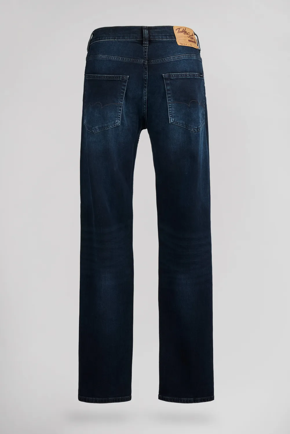 Teddy Smith Reg L34 jeans uomo blu scuro cotone