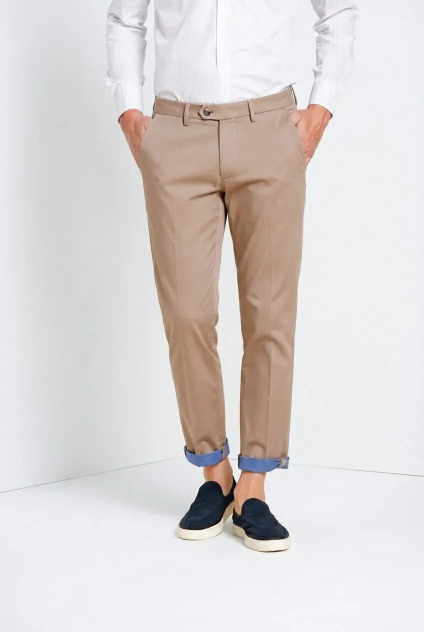 Mason's Torino City Travel chino slim tortora stretch