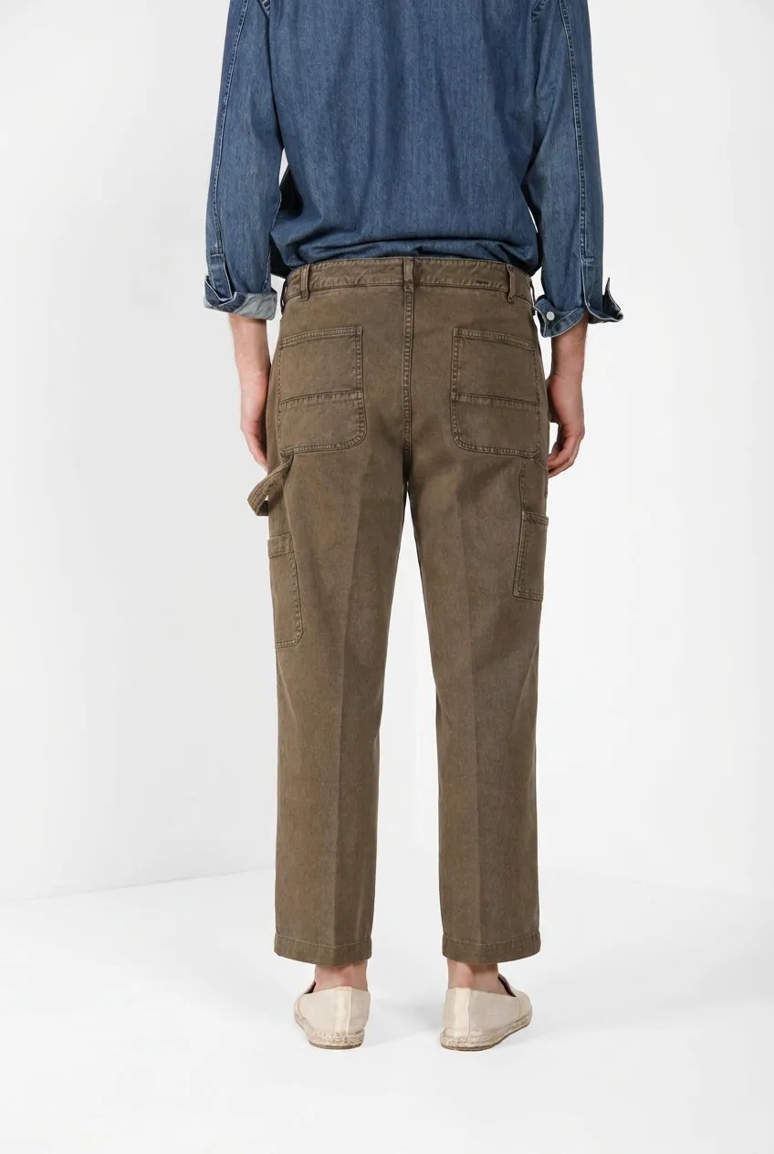 Mason's Dallas M74 pantalone cargo verde relaxed bull