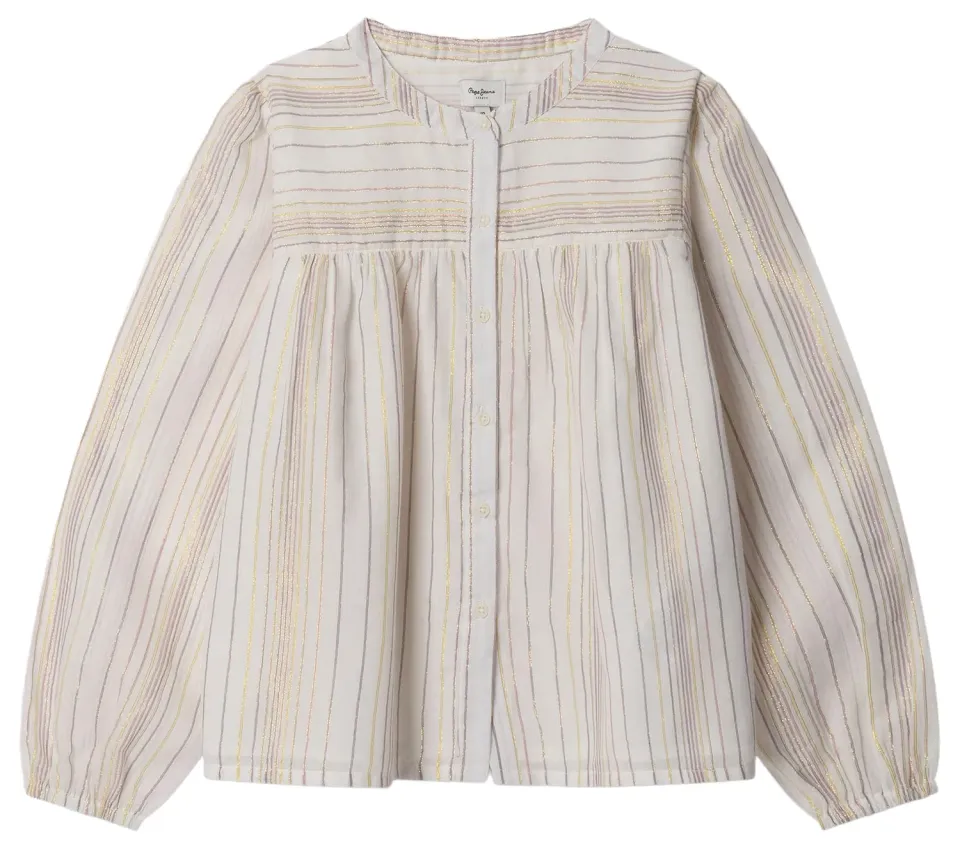 Pepe Jeans Hinny camicia bambina 10 anni righe lurex
