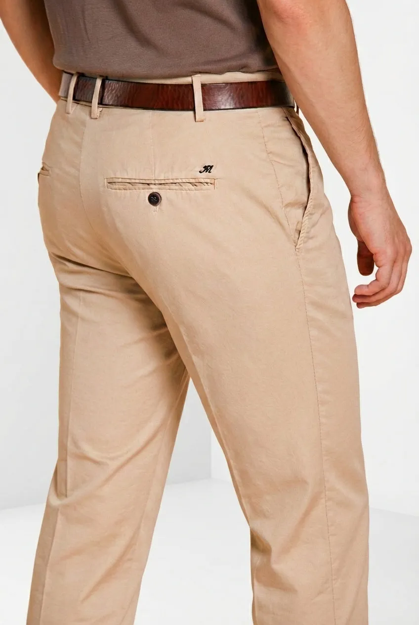 Mason's Milano pantalone chino uomo beige extra slim