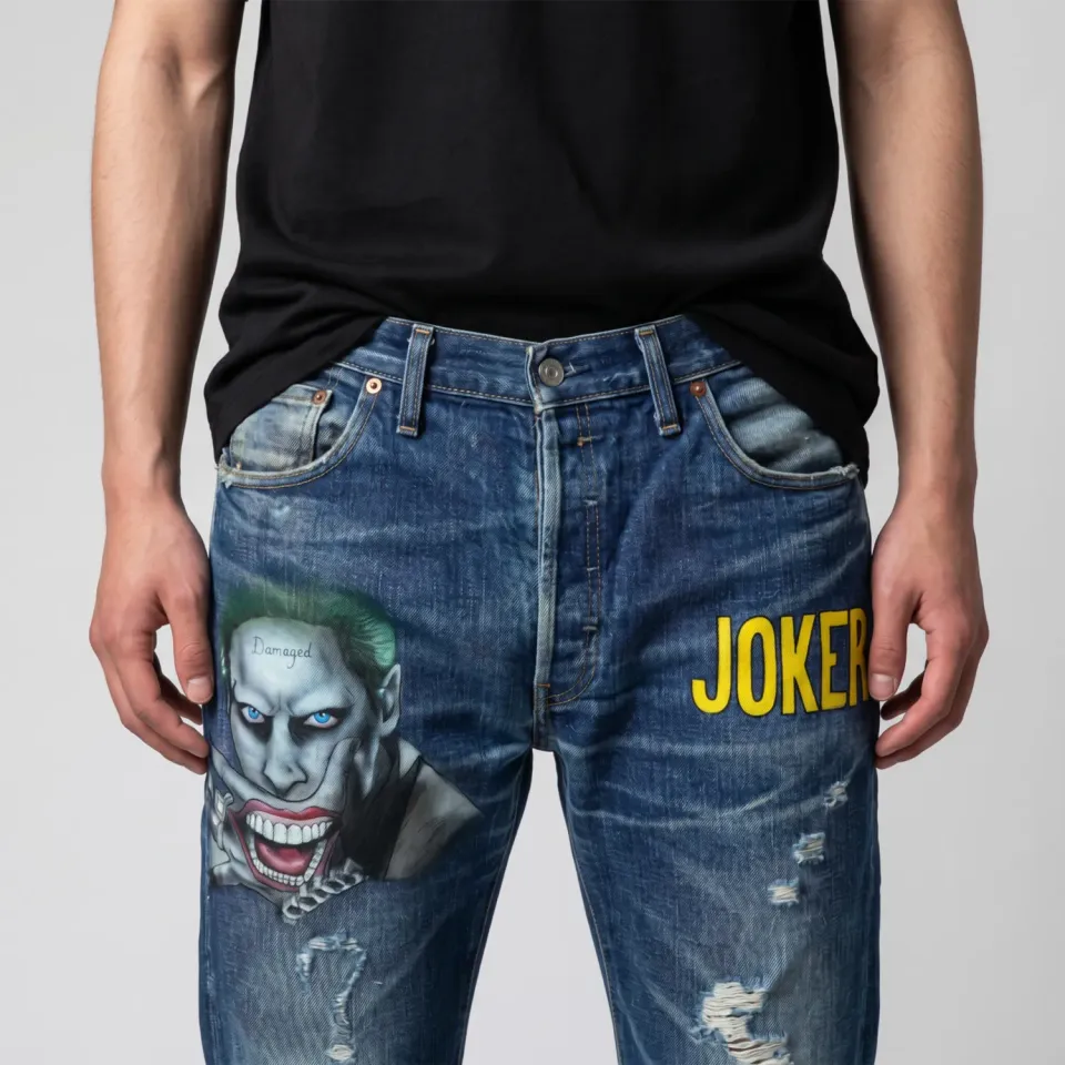 Never Say Never Levi's Vintage Joker jeans dipinti Leto