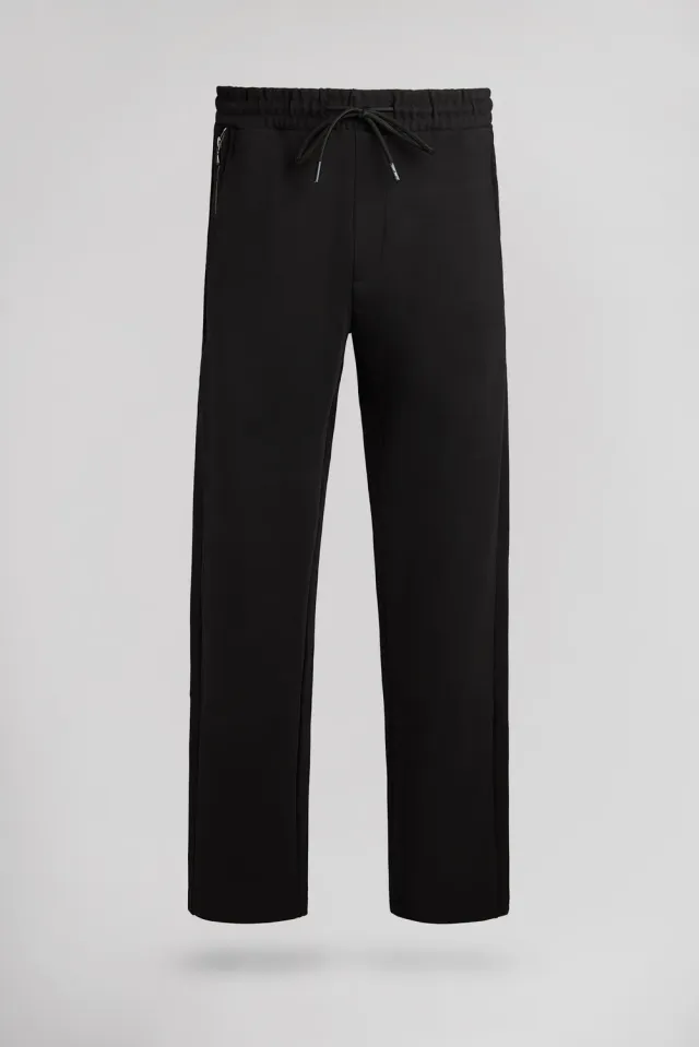 Teddy Smith P-Evy Pantalone Tuta Uomo Nero Cotone