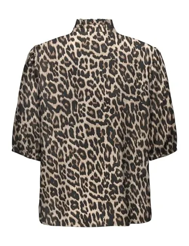 ONLY Onlaris Life 2/4 Camicia con Volant Peyote XS