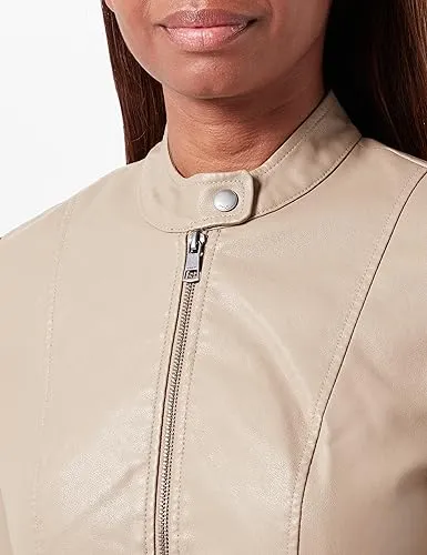 ONLY Onlnewmelisa giacca donna ecopelle collo revers