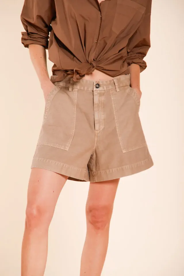 Mason's Dallas bermuda cargo donna beige medio relaxed