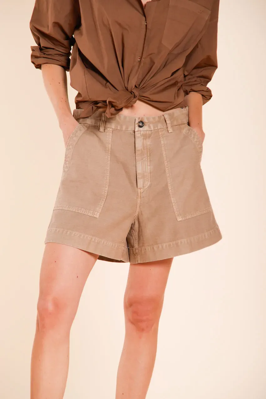 Mason's Dallas bermuda cargo donna beige medio relaxed